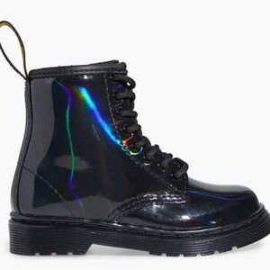 Dr. Martens Black rainbow boots